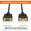 USB to RS232 Adapter DB9 Serial Converter Cable
